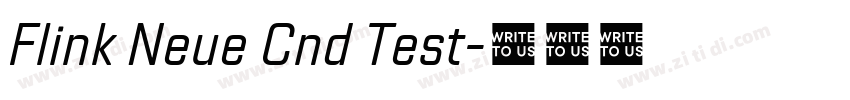 Flink Neue Cnd Test字体转换 Flink Neue Cnd Test字体转换